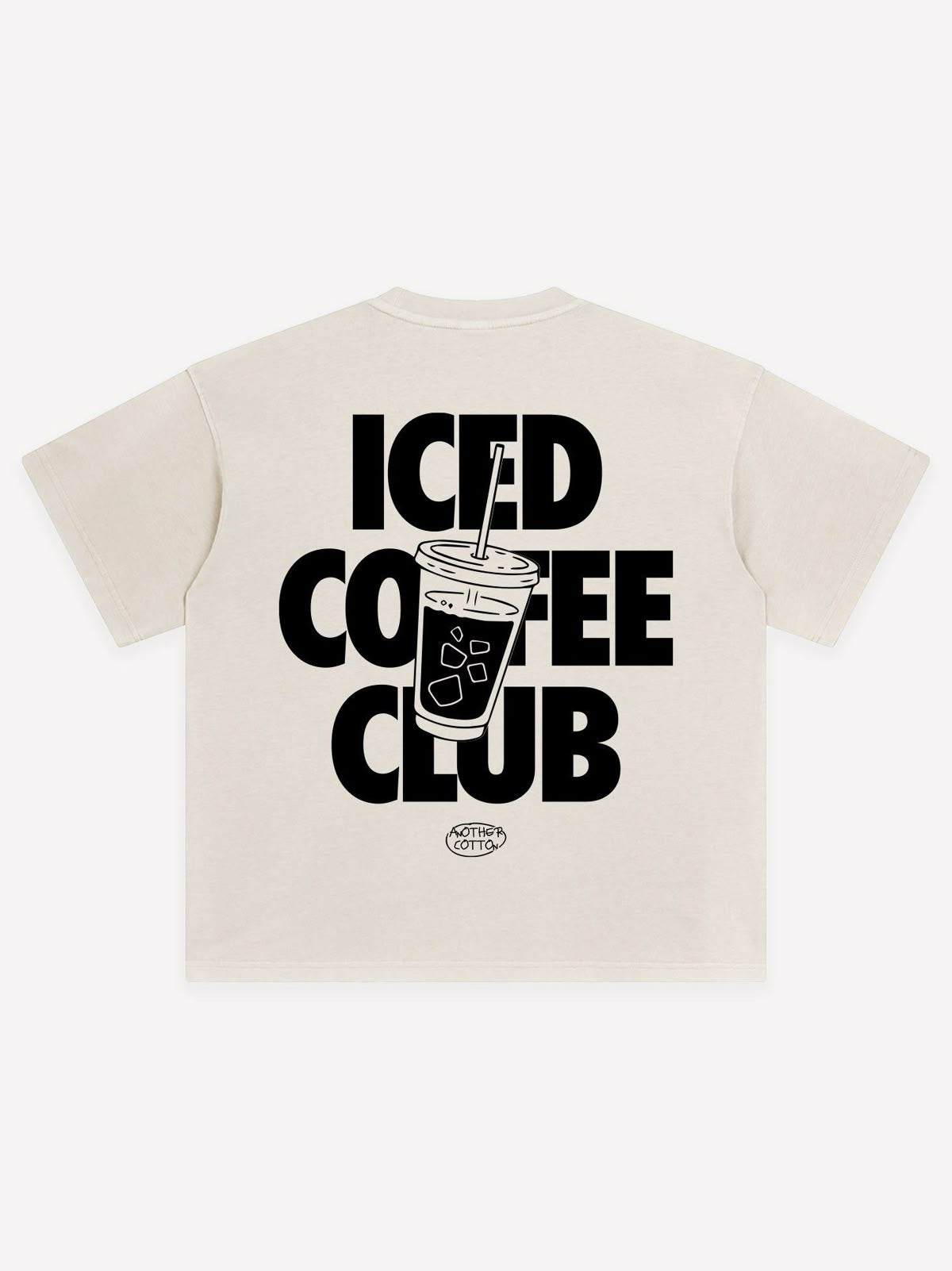 COFFEE CLUB Off-White Oversized T Shirt