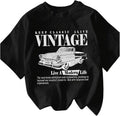 Vintage Black T Shirt for Men and Women Premium