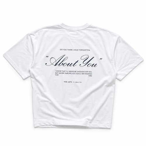 About you Off White T Shirt for Men and Women Premium