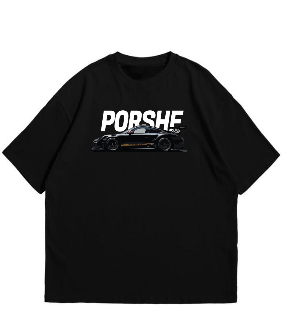 Porshe 911 Black T Shirt for Men and Women