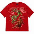 Y2K Red Oversized T-Shirt for Men and Women