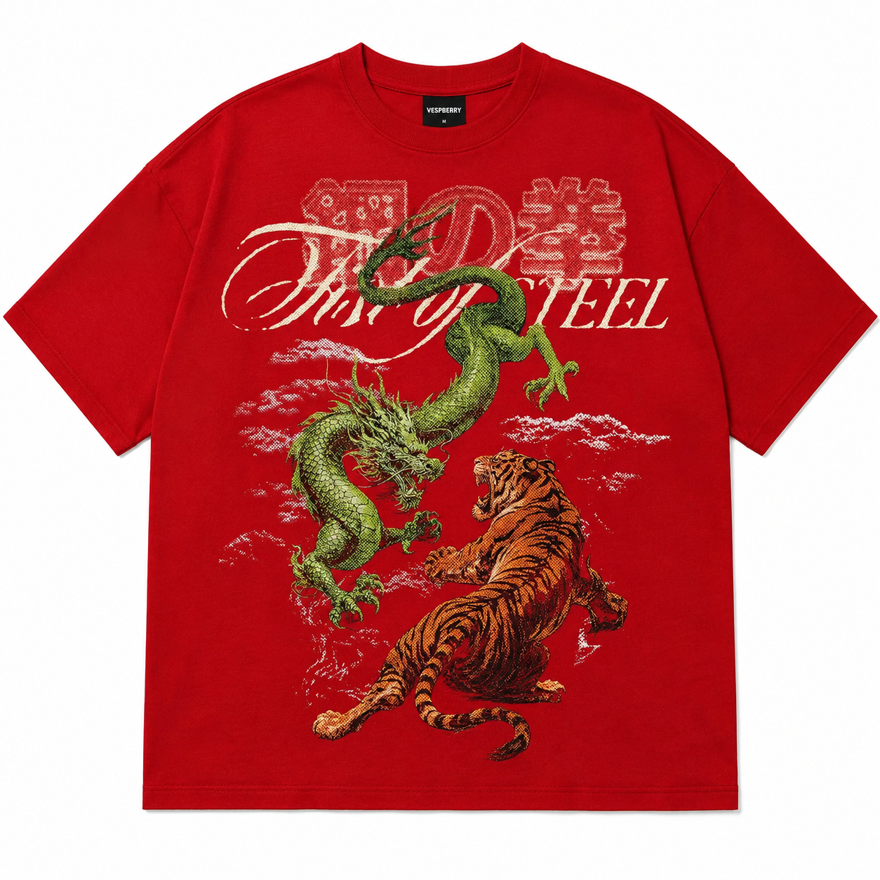 Y2K Red Oversized T-Shirt for Men and Women