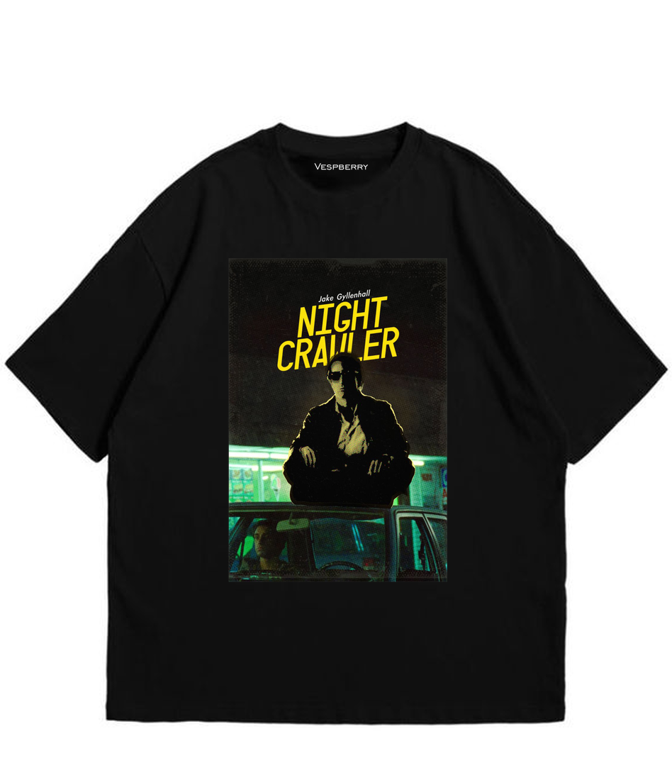 The Nightcrawler Black T Shirt for Men and Women Premium
