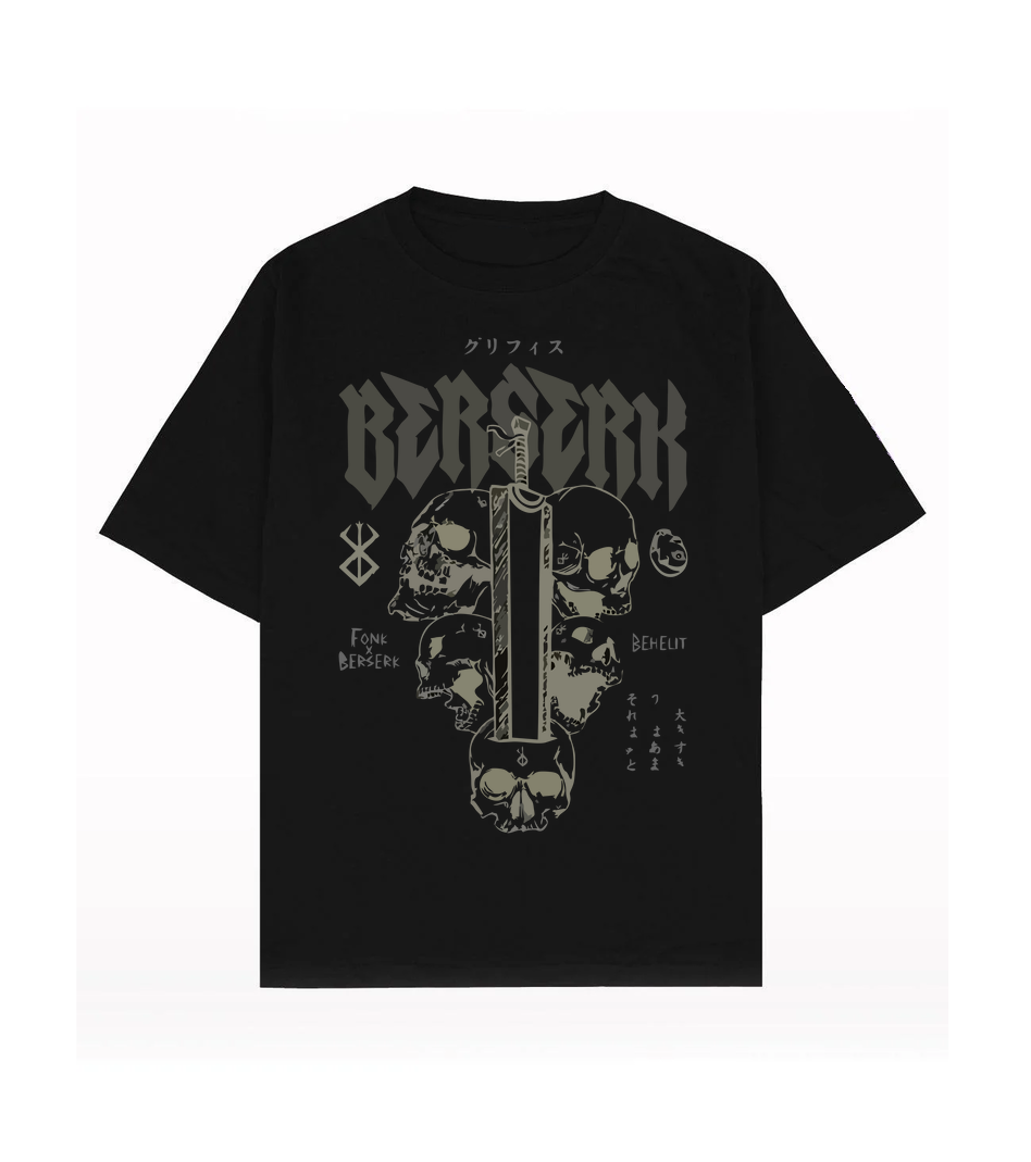 Berserk Black T Shirt for Men and Women Premium