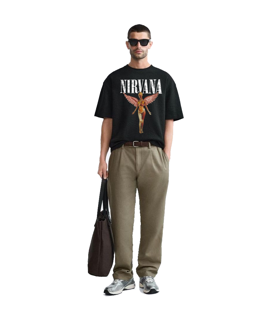 Nirvana Black T Shirt for Men and Women