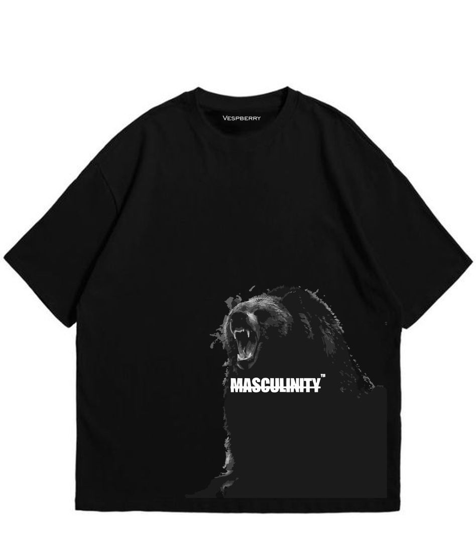 Masculinity Black T Shirt for Men and Women Premium
