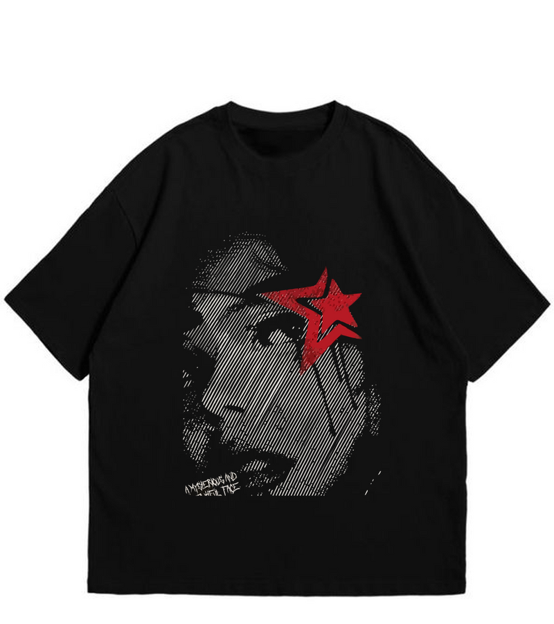 Y2k Black Oversized T Shirt X1