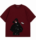 Maroon (Dark Red) Oversized T-Shirt for Men and Women