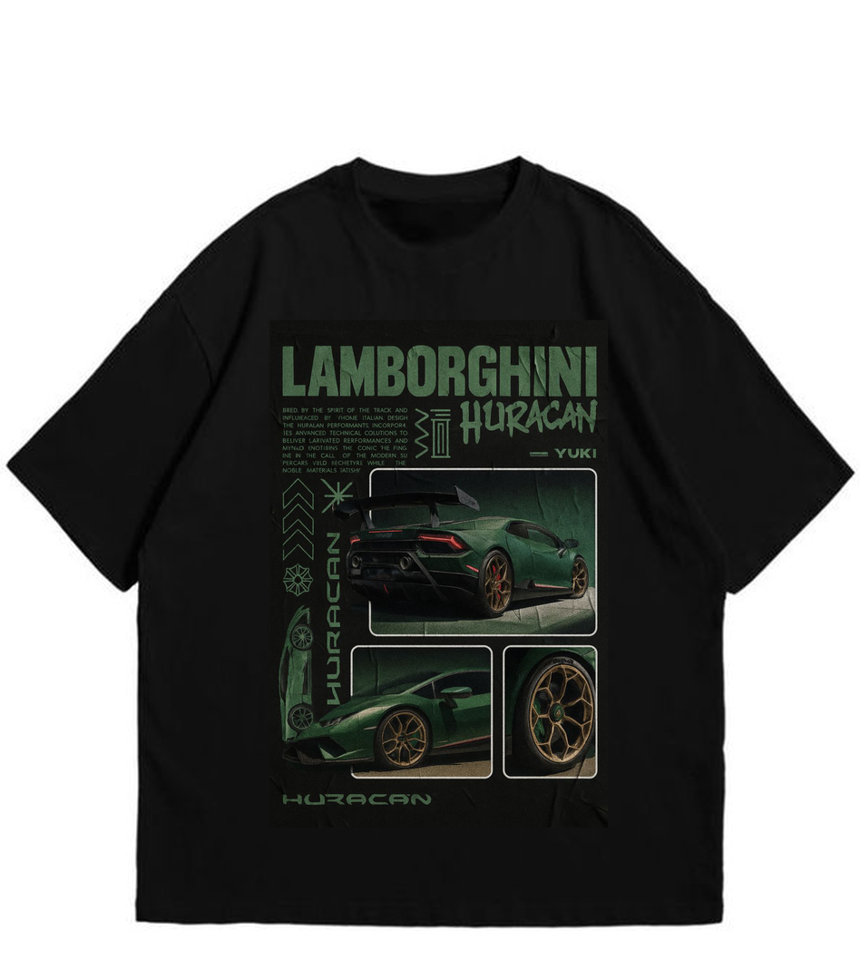 Lamborgini Black T Shirt for Men and Women