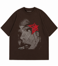 Y2K Brown Oversized T-Shirt for Men and Women