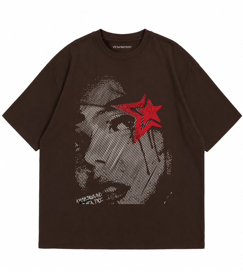 Y2K Brown Oversized T-Shirt for Men and Women