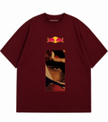 Maroon (Dark Red) Oversized T-Shirt for Men and Women