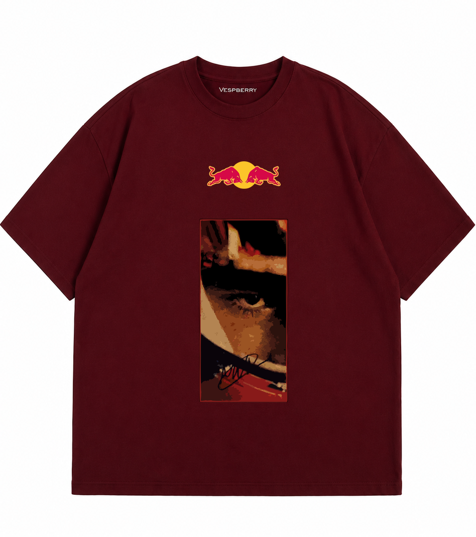 Maroon (Dark Red) Oversized T-Shirt for Men and Women