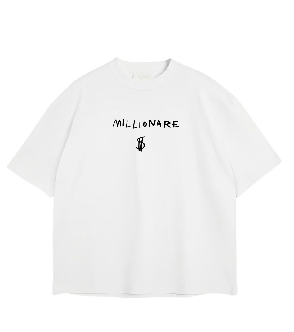 Millionare Off White T Shirt for Men and Women Premium
