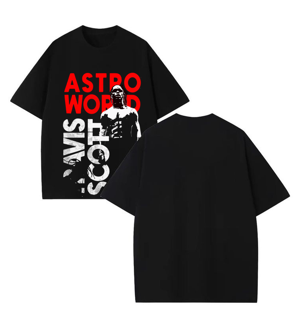 Travis Scott Black T Shirt for Men and Women