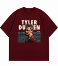 Fight Club Maroon (Dark Red) Oversized T-Shirt for Men and Women