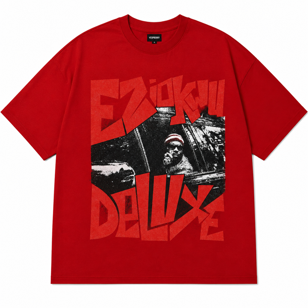 Y2K Red Oversized T-Shirt for Men and Women