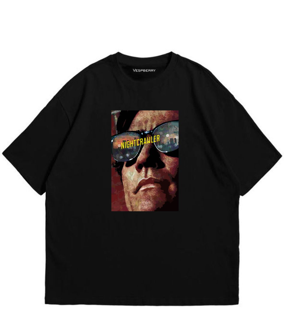 The Nightcrawler Vintage Black T Shirt for Men and Women Premium