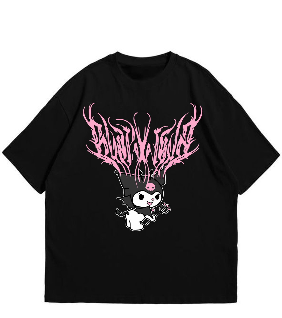 Kitty Black T Shirt for Men and Women Premium