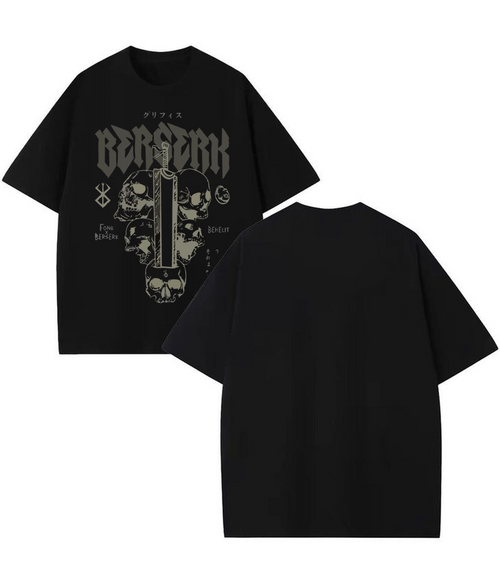 Berserk Black T Shirt for Men and Women Premium