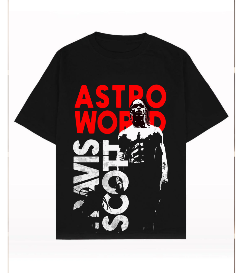 Travis Scott Black T Shirt for Men and Women