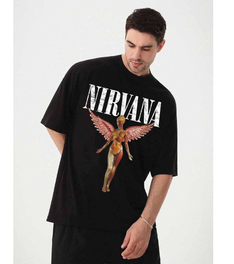 Nirvana Black T Shirt for Men and Women