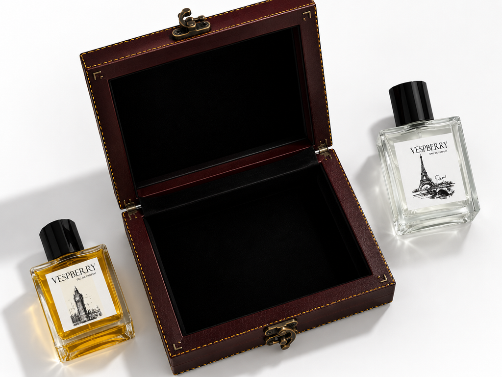 VESPBERRY Luxury Perfume Set Paris & Tower Scarlet 2 x 50ml Long Lasting Fragrance