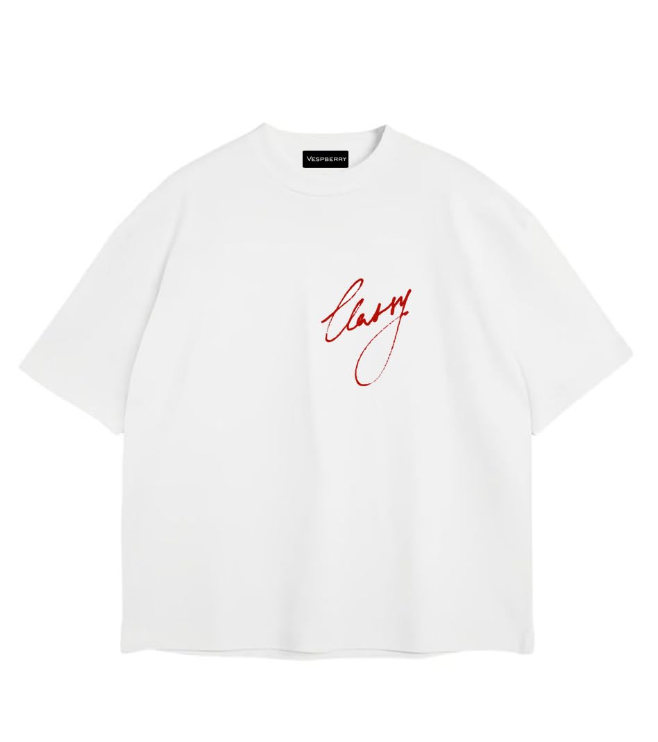 Oversized Tshirt for Men & Women Off-White | Premium Heavy Cotton Baggy Fit | Drop Shoulder Streetwear Tshirt | Loose Fit Oversize Graphic Tee