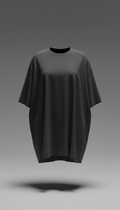 Oversized T-shirt in Charcoal Black