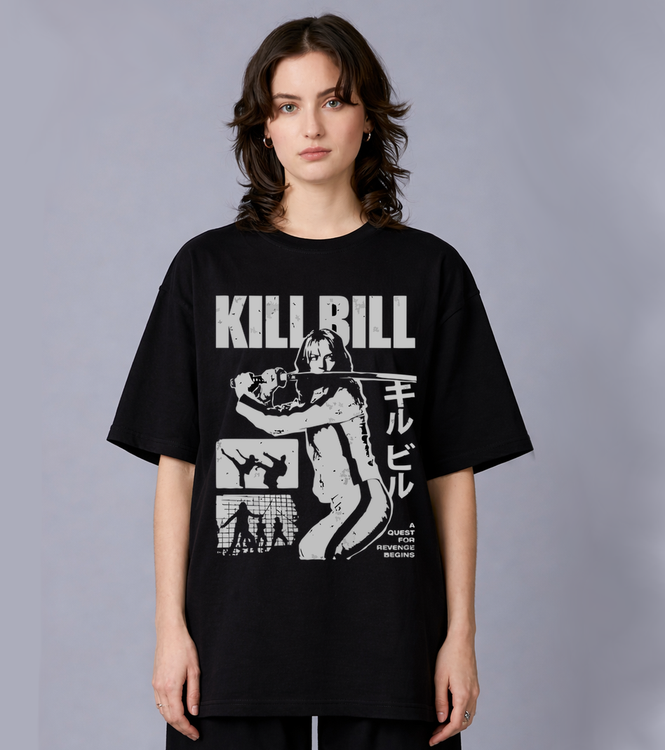 Kill Bill Oversized T Shirt for Men and Women