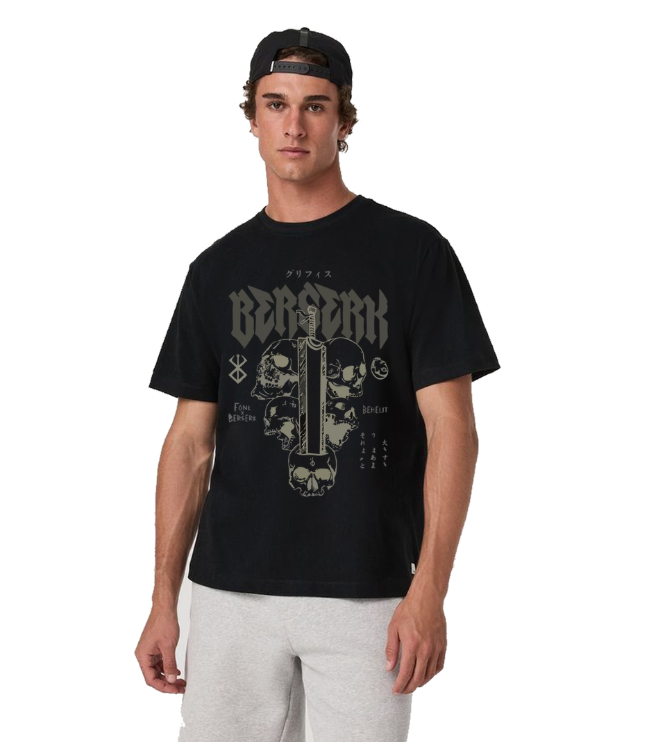 Berserk Black T Shirt for Men and Women Premium