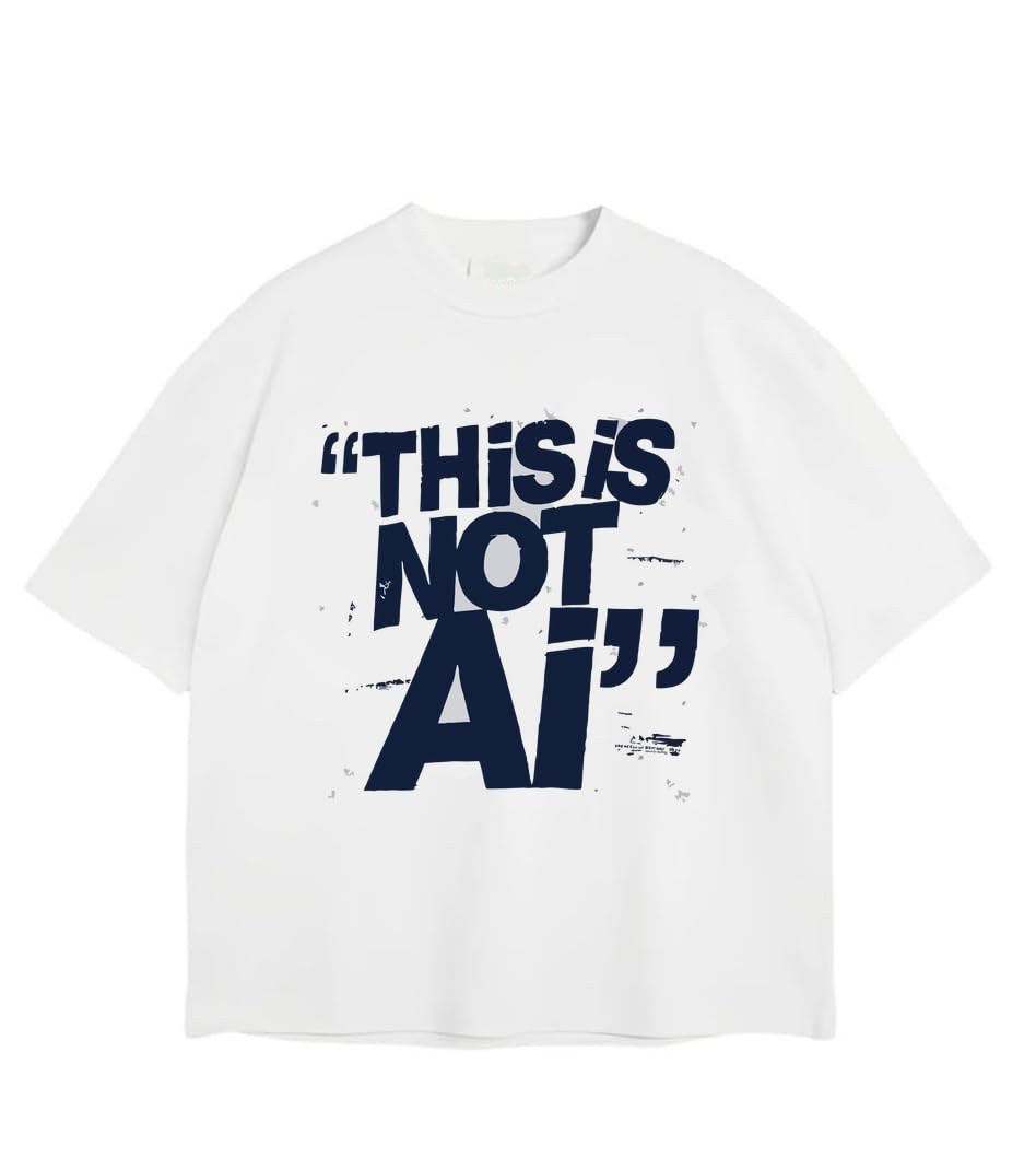 This is NOT AI Off-White  Oversized T Shirt