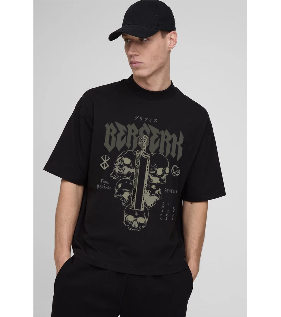 Berserk Black T Shirt for Men and Women Premium
