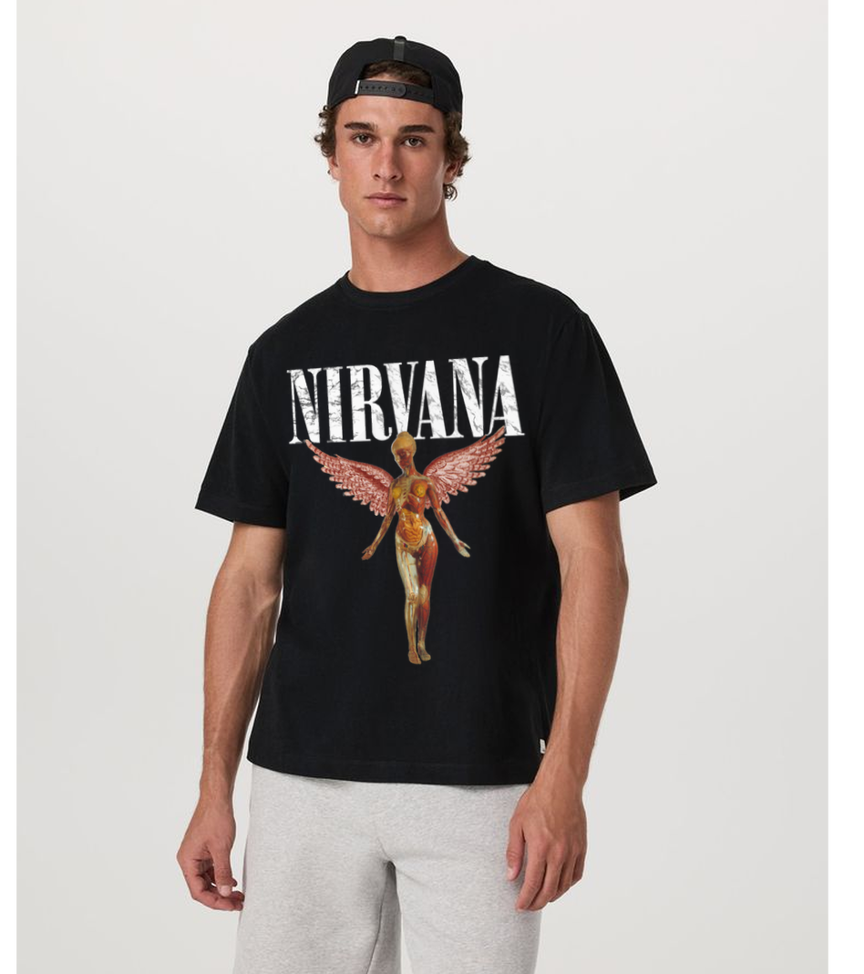Nirvana Black T Shirt for Men and Women