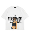 Y2k Off-White Oversized T Shirt for Men and Women Premium Heavy Gauge Cotton Drop Shoulder Baggy Streetwear T-Shirt N5