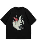 Y2k Black Oversized T Shirt for Men and Women Premium Heavy Gauge Cotton Drop Shoulder Baggy Streetwear T-Shirt G6
