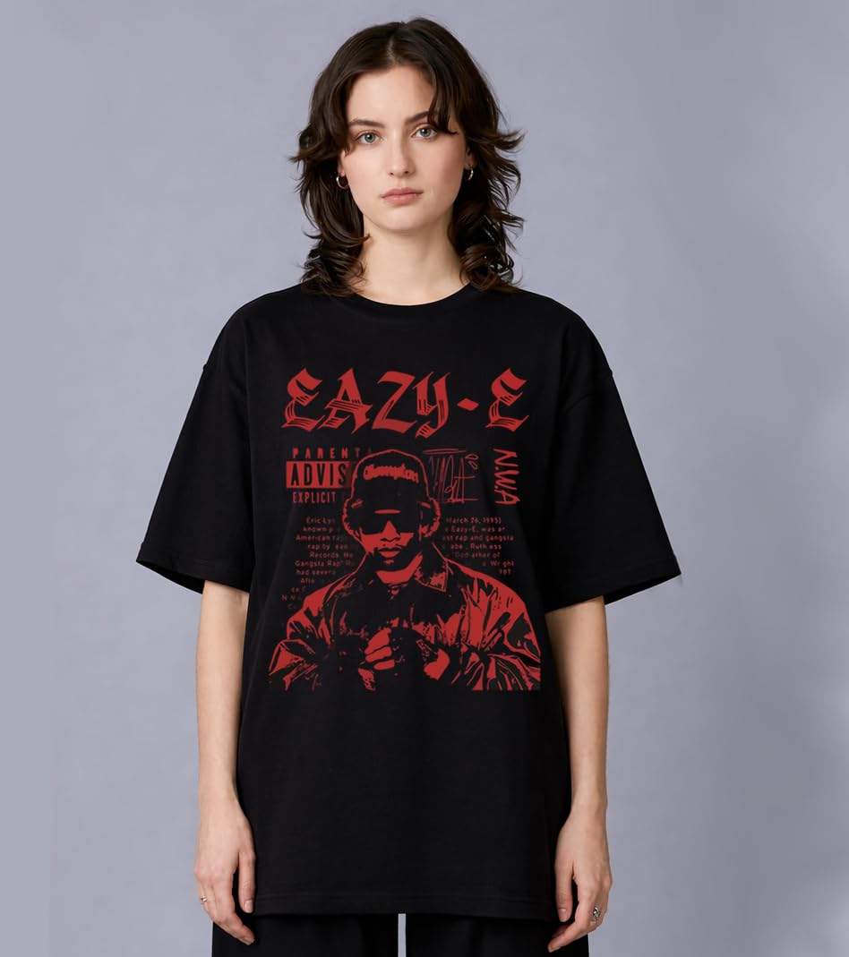 Y2k x2 Black Oversized T Shirt for Men and Women Premium Heavy Gauge Cotton Drop Shoulder Baggy Streetwear T-Shirt