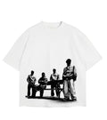 Y2k 2 Off-White Oversized T Shirt for Men and Women Premium Heavy Gauge Cotton Drop Shoulder Baggy Streetwear T-Shirt