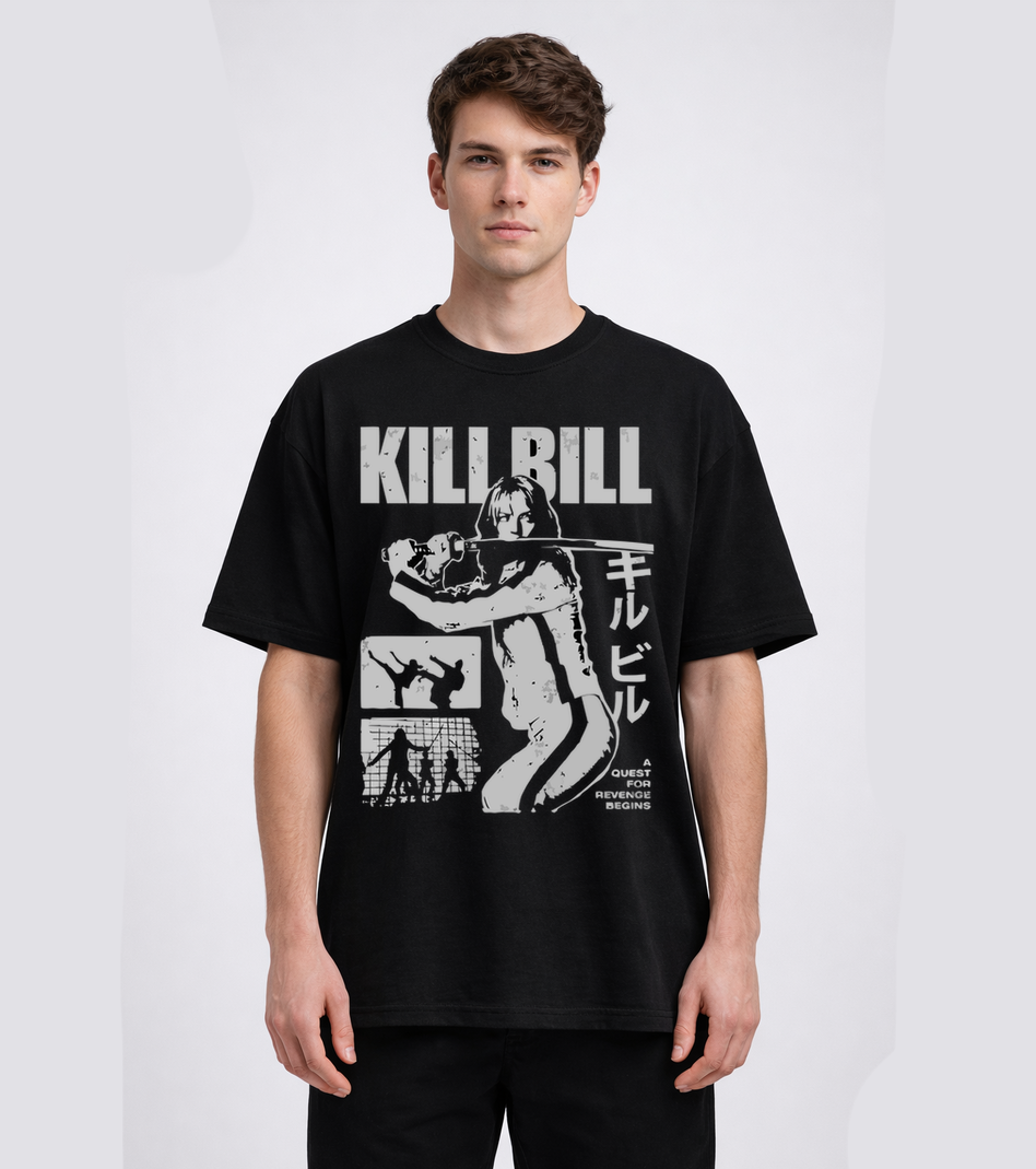 Kill Bill Oversized T Shirt for Men and Women