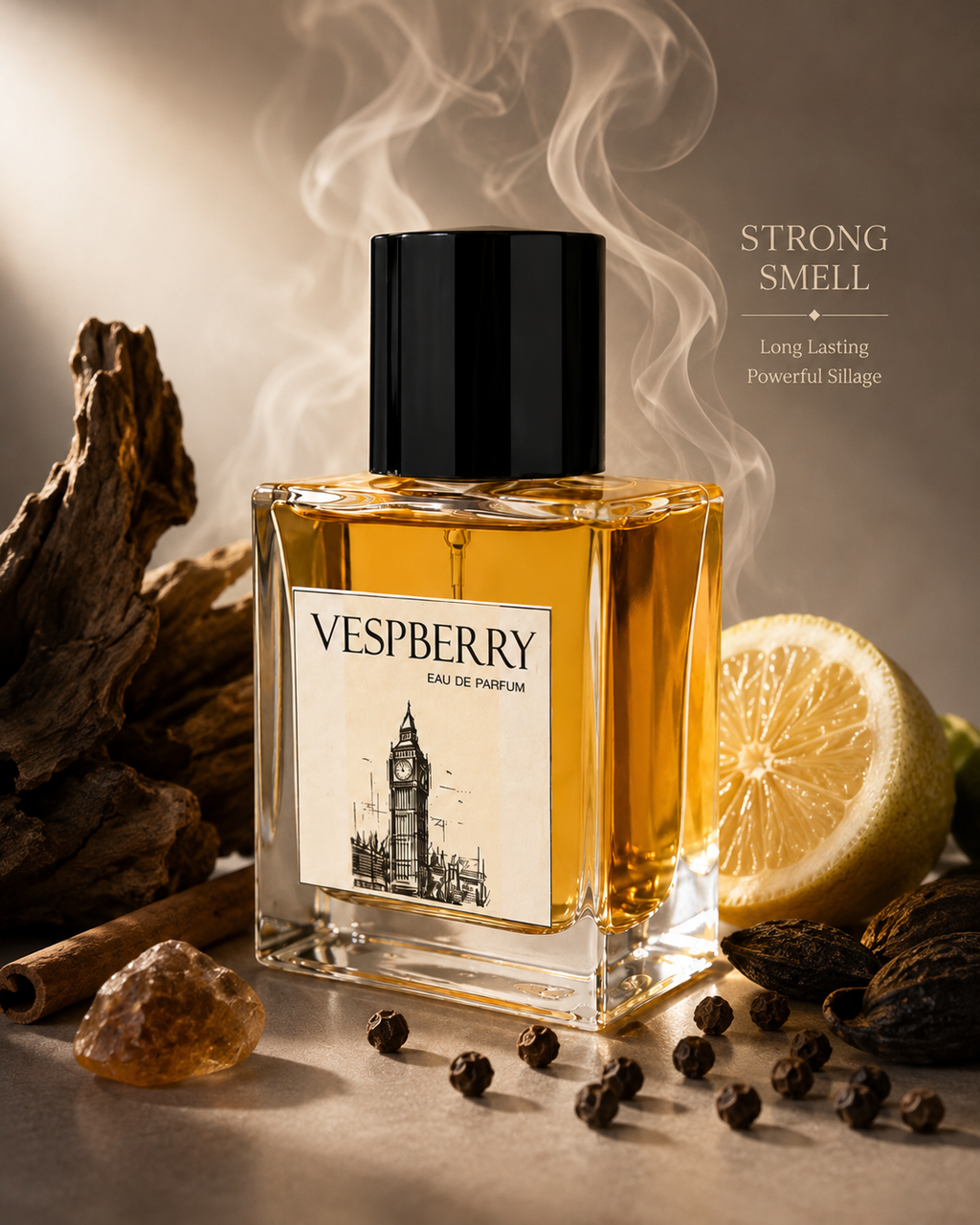 VESPBERRY Luxury Perfume Set Paris & Tower Scarlet 2 x 50ml Long Lasting Fragrance