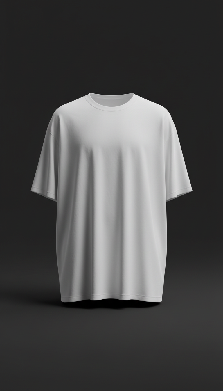 Oversized T-shirt in Pristine White