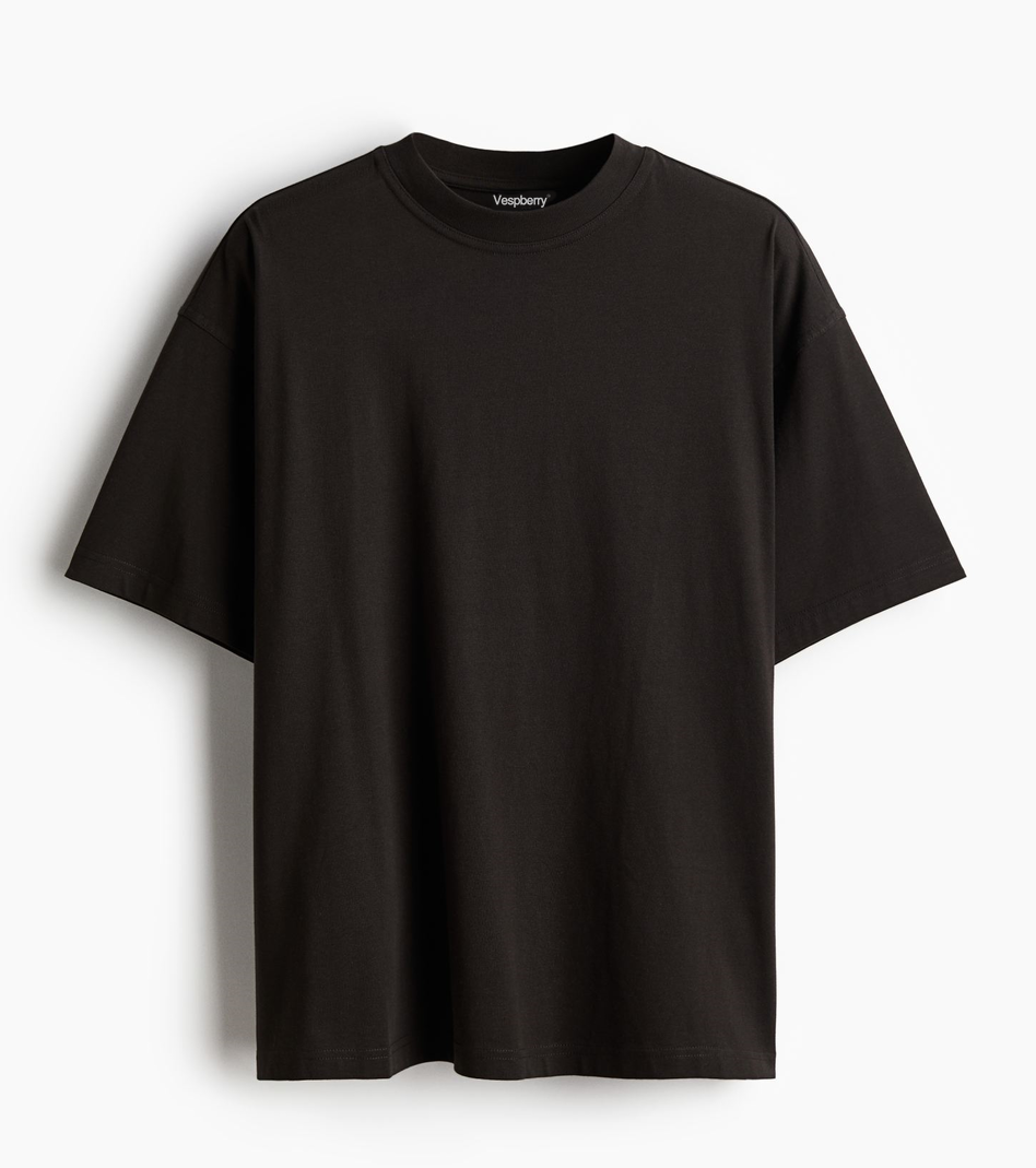 Plain Solid Black T Shirt for Men and Women