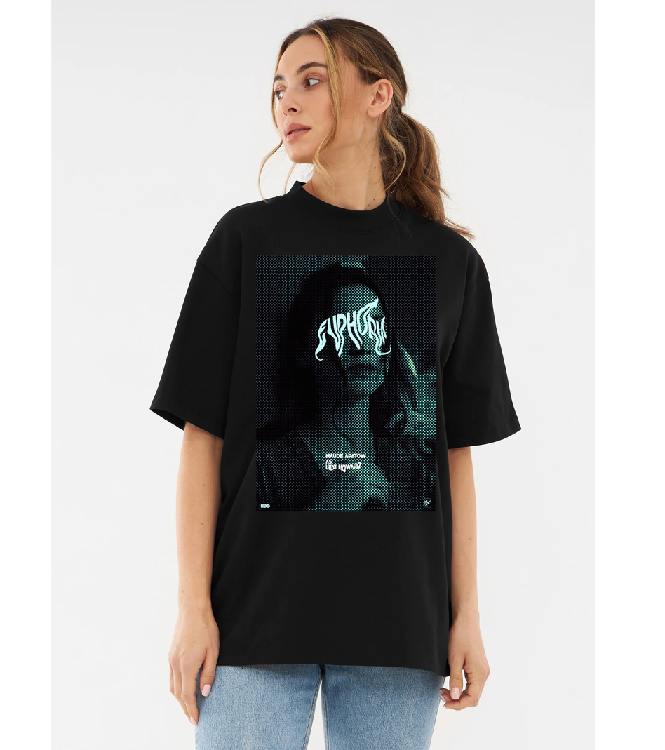 Euphoria Black T Shirt for Men and Women Premium
