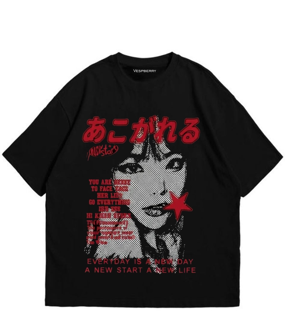 Y2k Black Oversized T Shirt for Men and Women 2