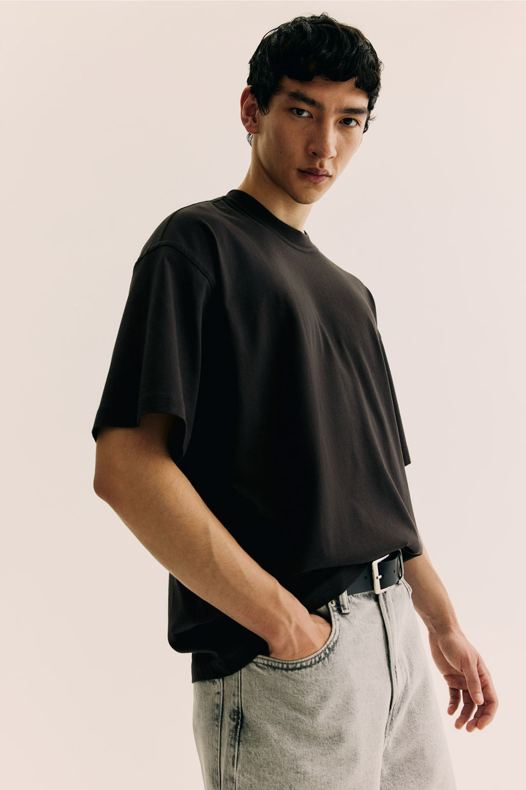 Plain Solid Black T Shirt for Men and Women